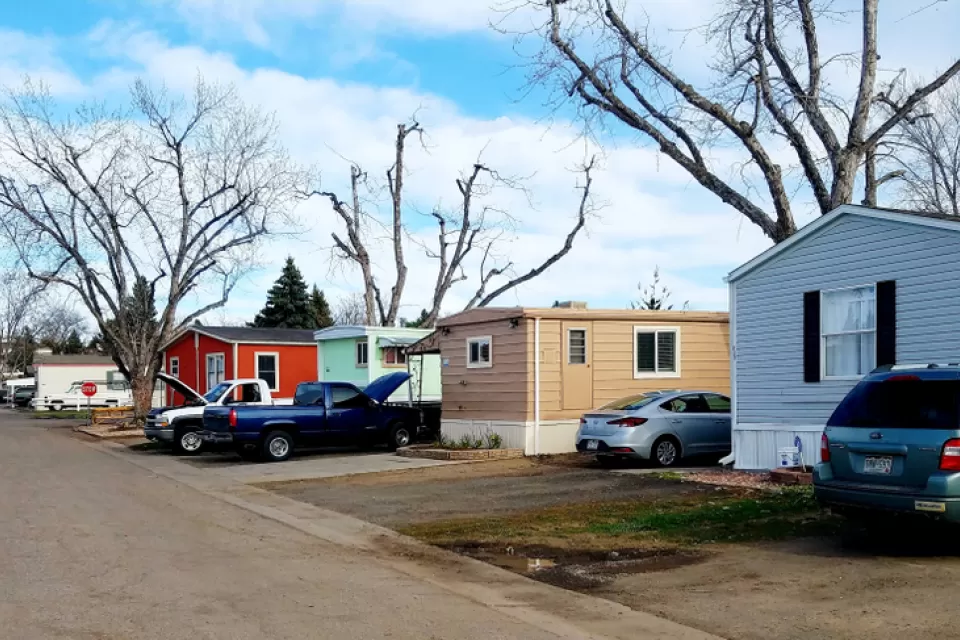 Manufactured home trailers in Aurora, Colorado